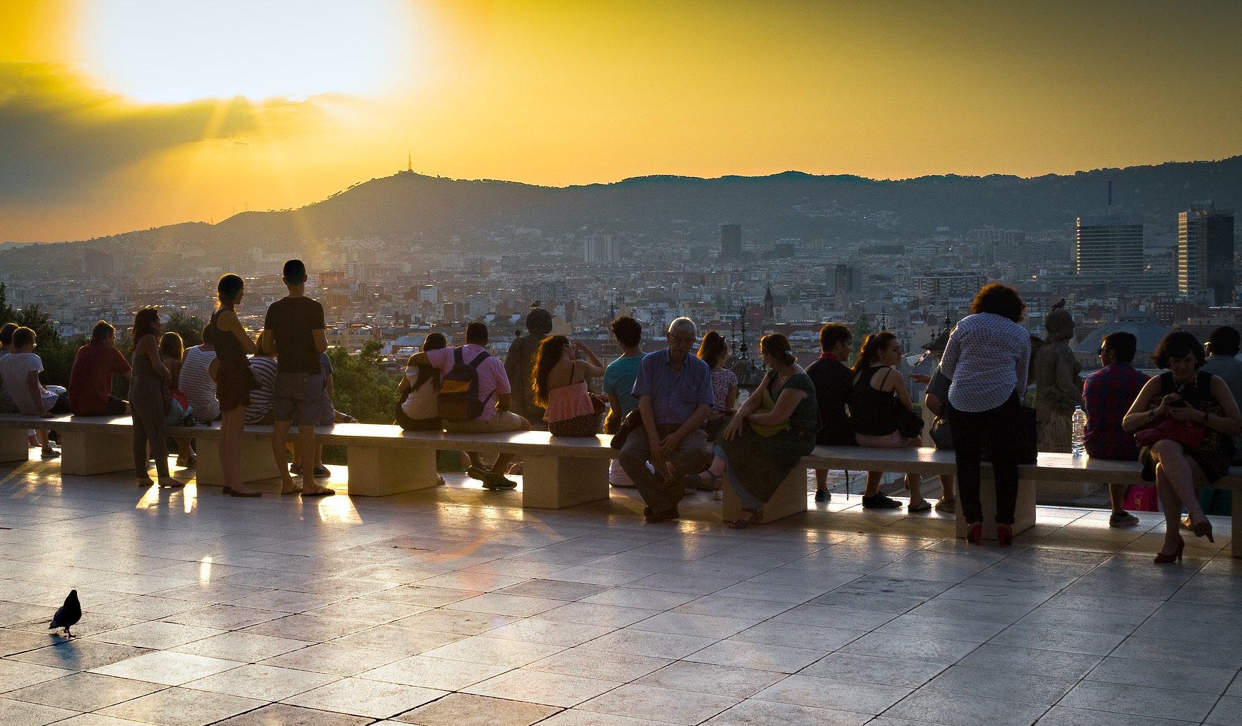 vistas de la ciudad Barcelona